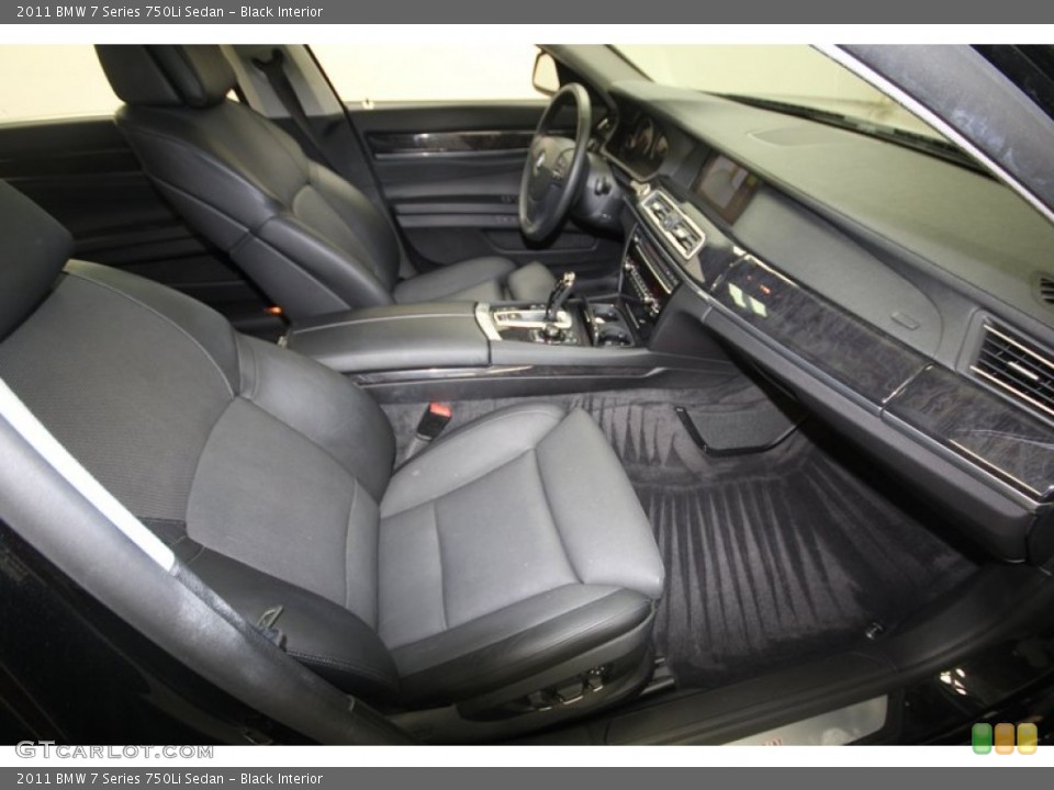 Black Interior Front Seat for the 2011 BMW 7 Series 750Li Sedan #81428371