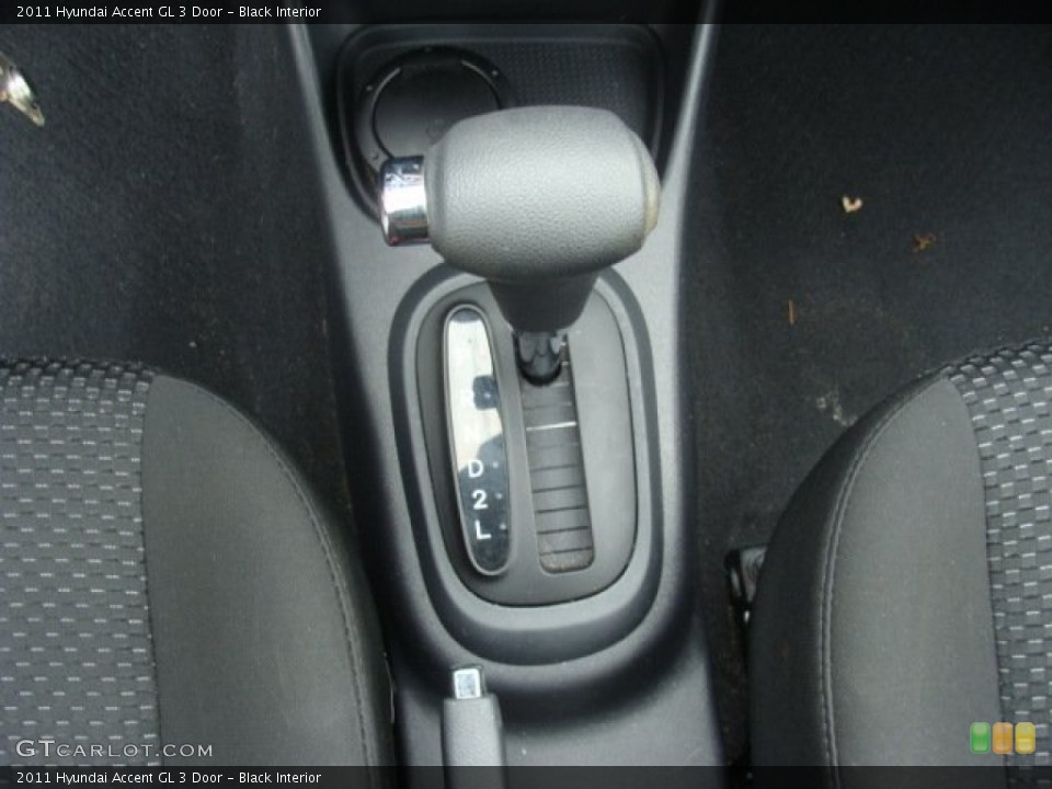 Black Interior Transmission for the 2011 Hyundai Accent GL 3 Door #81428640