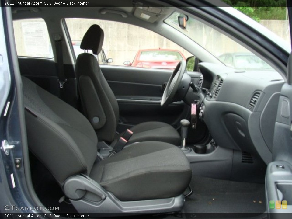 Black Interior Front Seat for the 2011 Hyundai Accent GL 3 Door #81428760