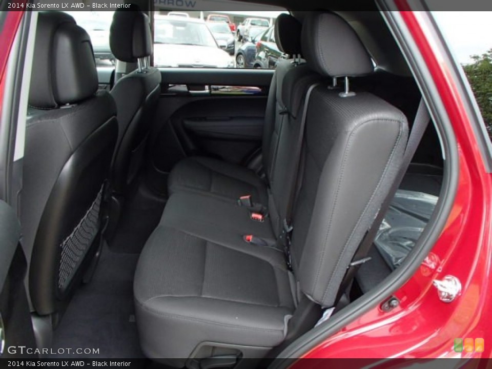 Black Interior Rear Seat for the 2014 Kia Sorento LX AWD #81429034