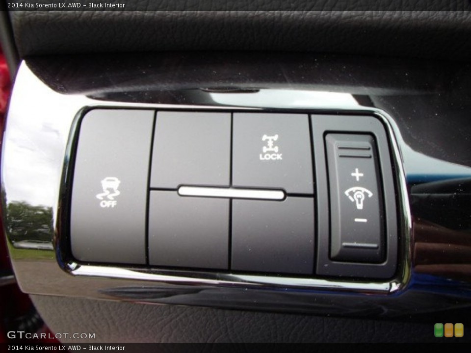 Black Interior Controls for the 2014 Kia Sorento LX AWD #81429087