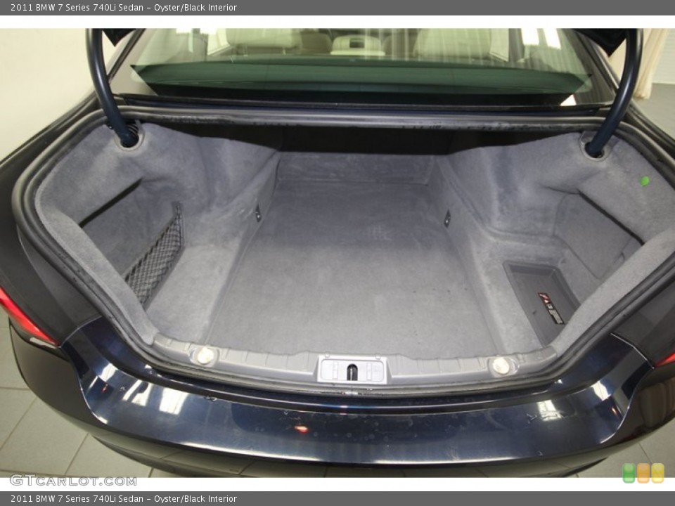 Oyster/Black Interior Trunk for the 2011 BMW 7 Series 740Li Sedan #81429468