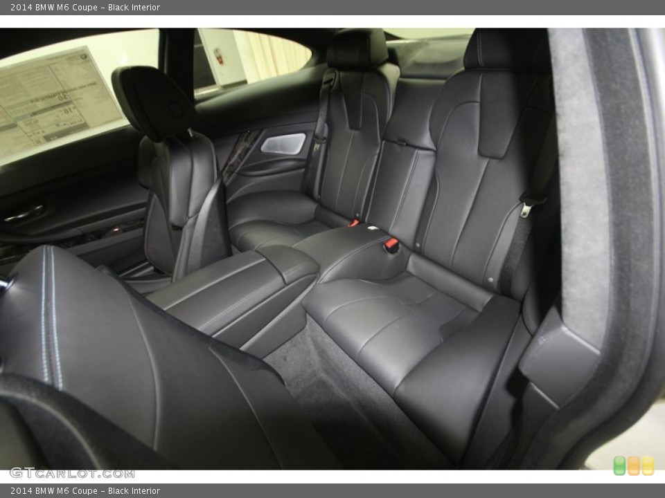 Black Interior Rear Seat for the 2014 BMW M6 Coupe #81430037