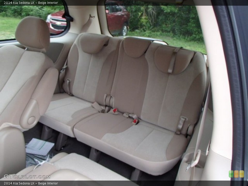 Beige Interior Rear Seat for the 2014 Kia Sedona LX #81430352