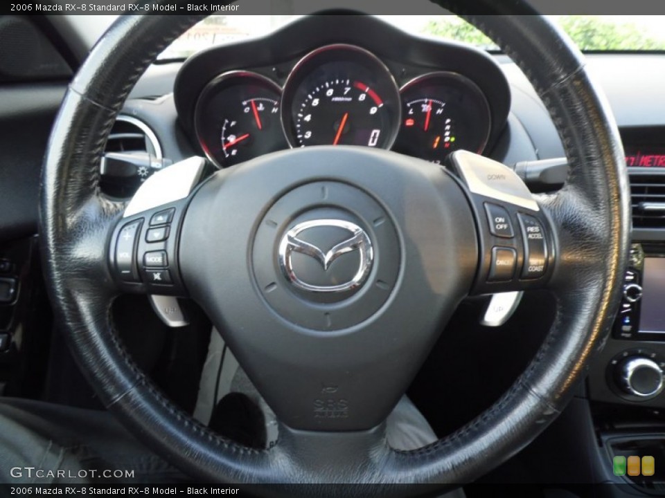 Black Interior Steering Wheel for the 2006 Mazda RX-8  #81430762