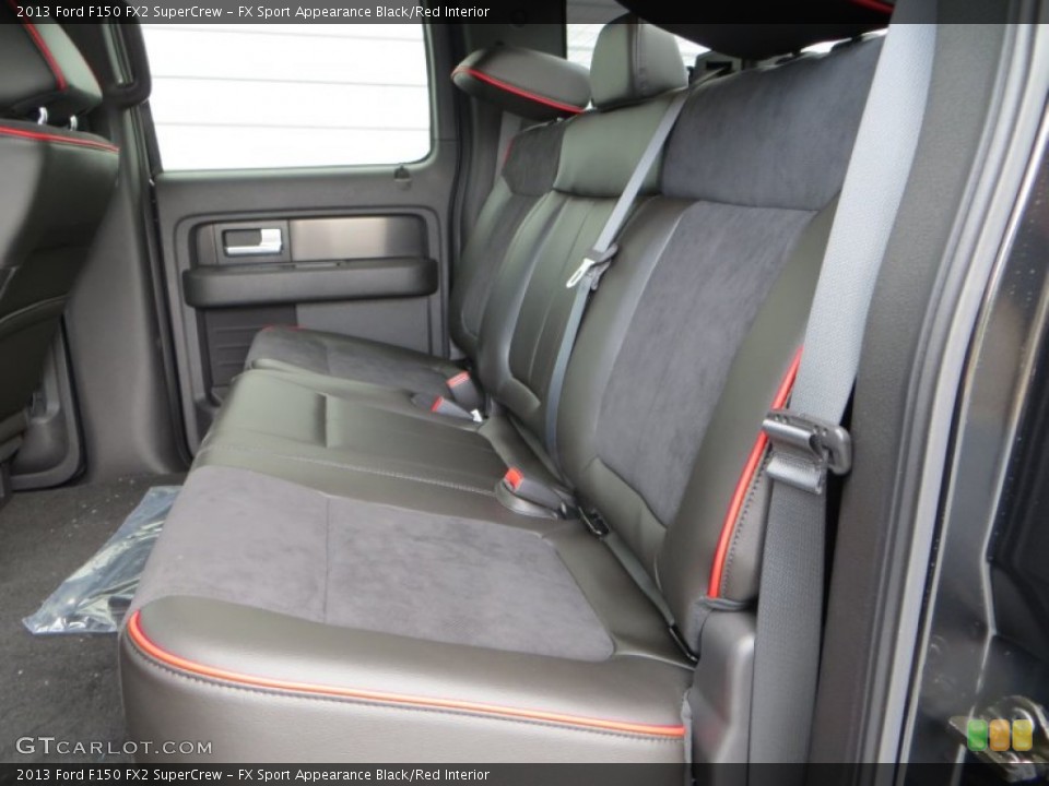 FX Sport Appearance Black/Red Interior Rear Seat for the 2013 Ford F150 FX2 SuperCrew #81432297