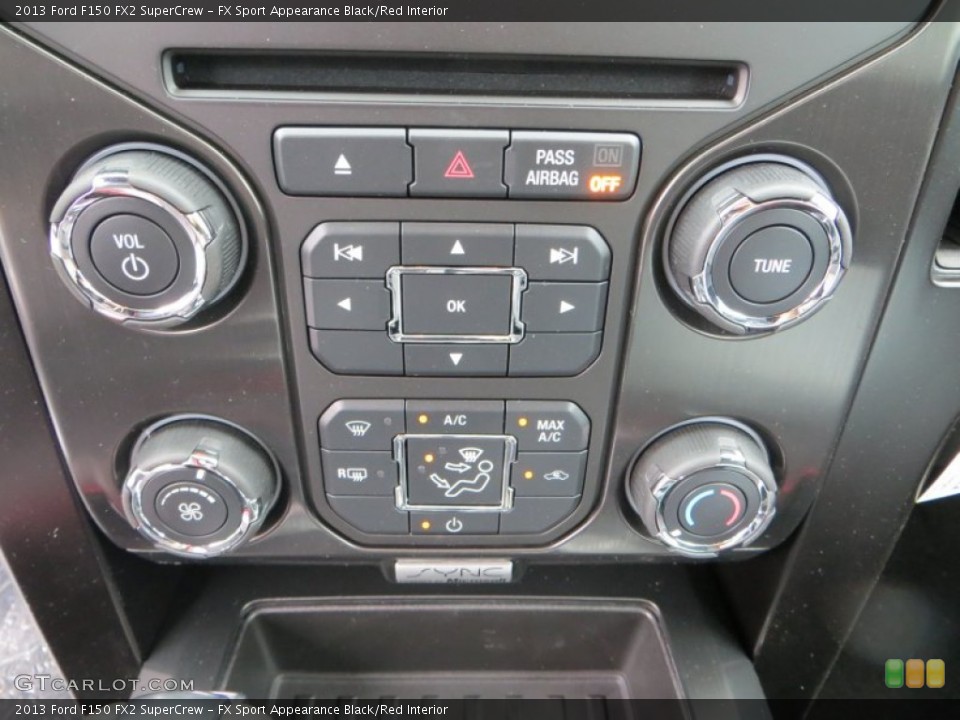 FX Sport Appearance Black/Red Interior Controls for the 2013 Ford F150 FX2 SuperCrew #81432514