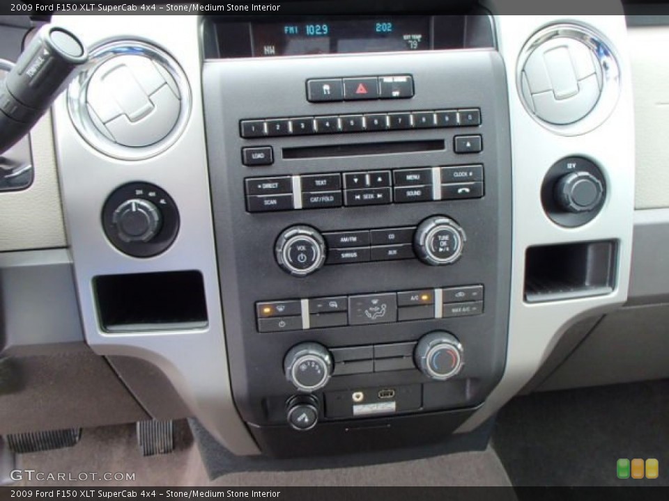 Stone/Medium Stone Interior Controls for the 2009 Ford F150 XLT SuperCab 4x4 #81432597