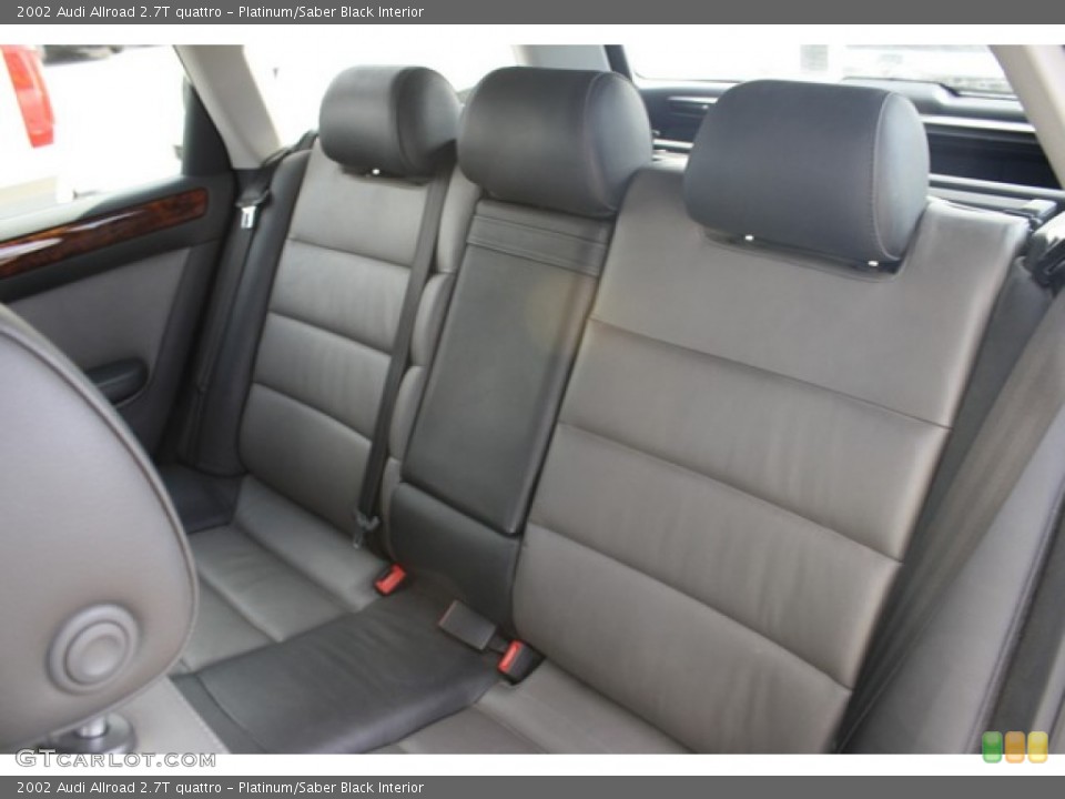 Platinum/Saber Black 2002 Audi Allroad Interiors