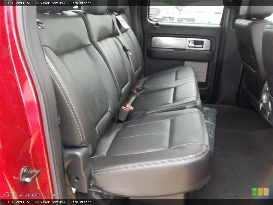 Black Interior Rear Seat for the 2013 Ford F150 FX4 SuperCrew 4x4 #81434064
