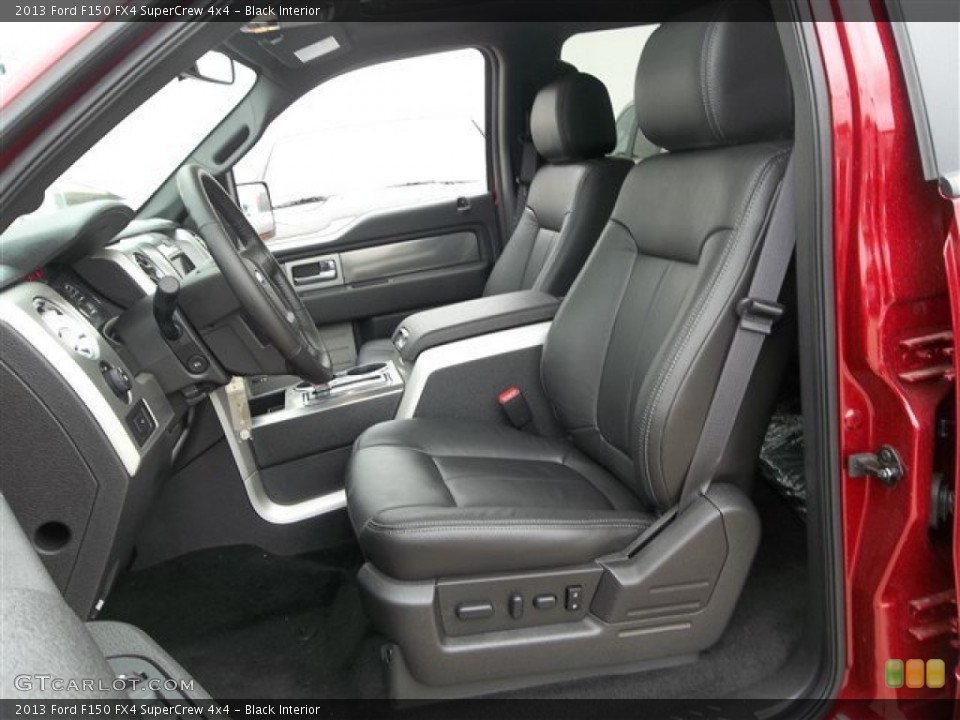 Black Interior Front Seat for the 2013 Ford F150 FX4 SuperCrew 4x4 #81434307
