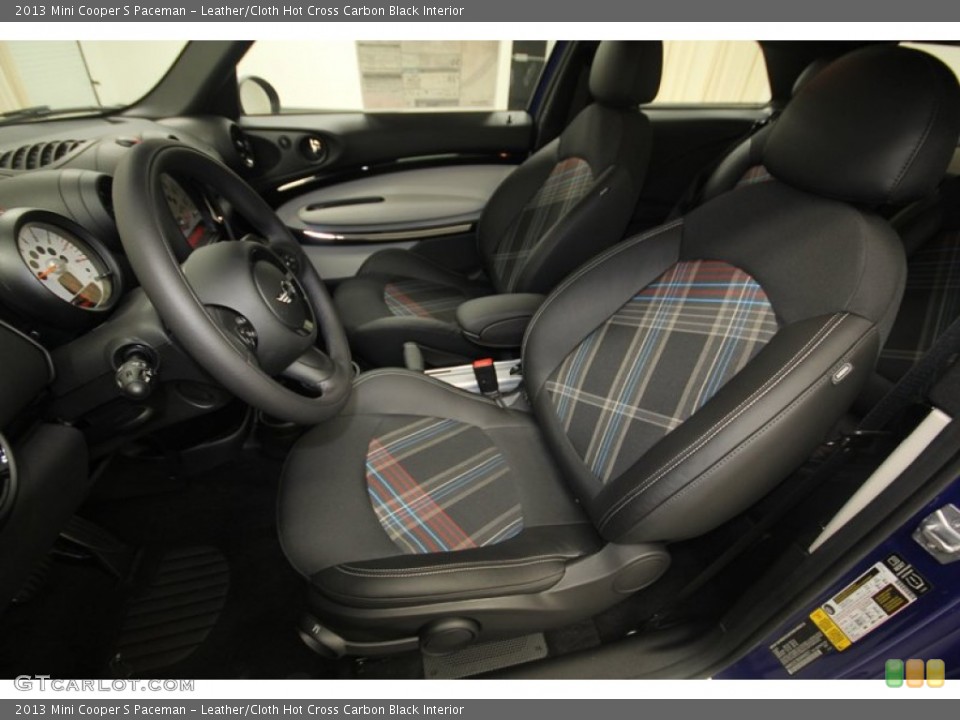 Leather/Cloth Hot Cross Carbon Black Interior Photo for the 2013 Mini Cooper S Paceman #81434661