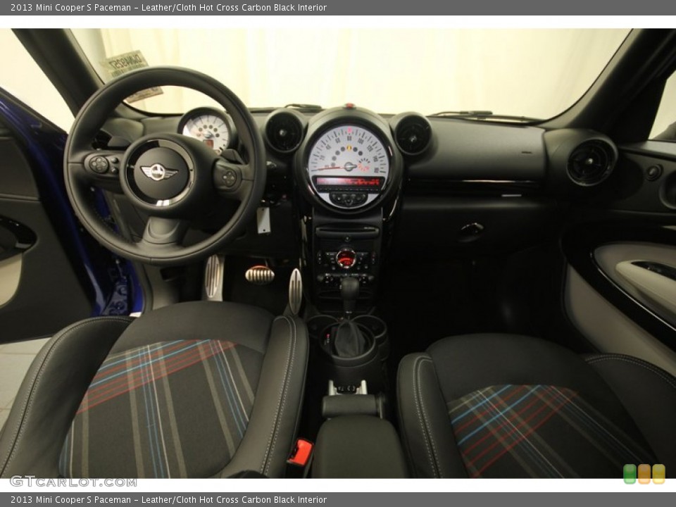 Leather/Cloth Hot Cross Carbon Black Interior Dashboard for the 2013 Mini Cooper S Paceman #81434683