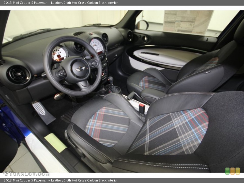 Leather/Cloth Hot Cross Carbon Black 2013 Mini Cooper Interiors