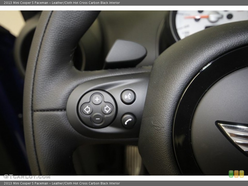 Leather/Cloth Hot Cross Carbon Black Interior Controls for the 2013 Mini Cooper S Paceman #81435123