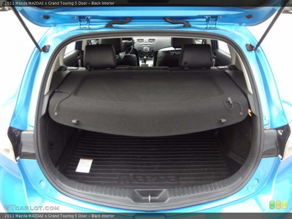 Black Interior Trunk for the 2011 Mazda MAZDA3 s Grand Touring 5 Door #81436560