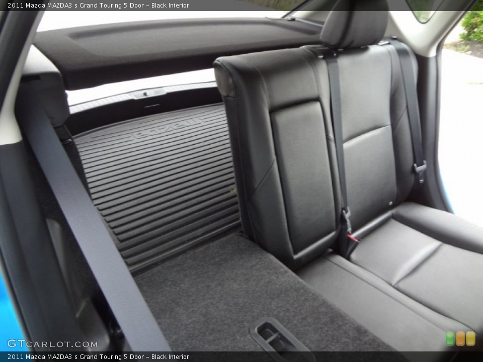 Black Interior Rear Seat for the 2011 Mazda MAZDA3 s Grand Touring 5 Door #81436583