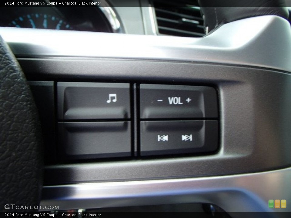 Charcoal Black Interior Controls for the 2014 Ford Mustang V6 Coupe #81437100