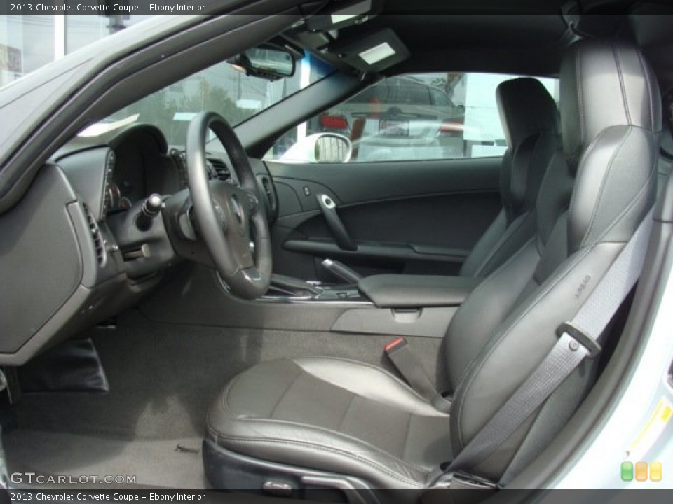 Ebony Interior Photo for the 2013 Chevrolet Corvette Coupe #81437612