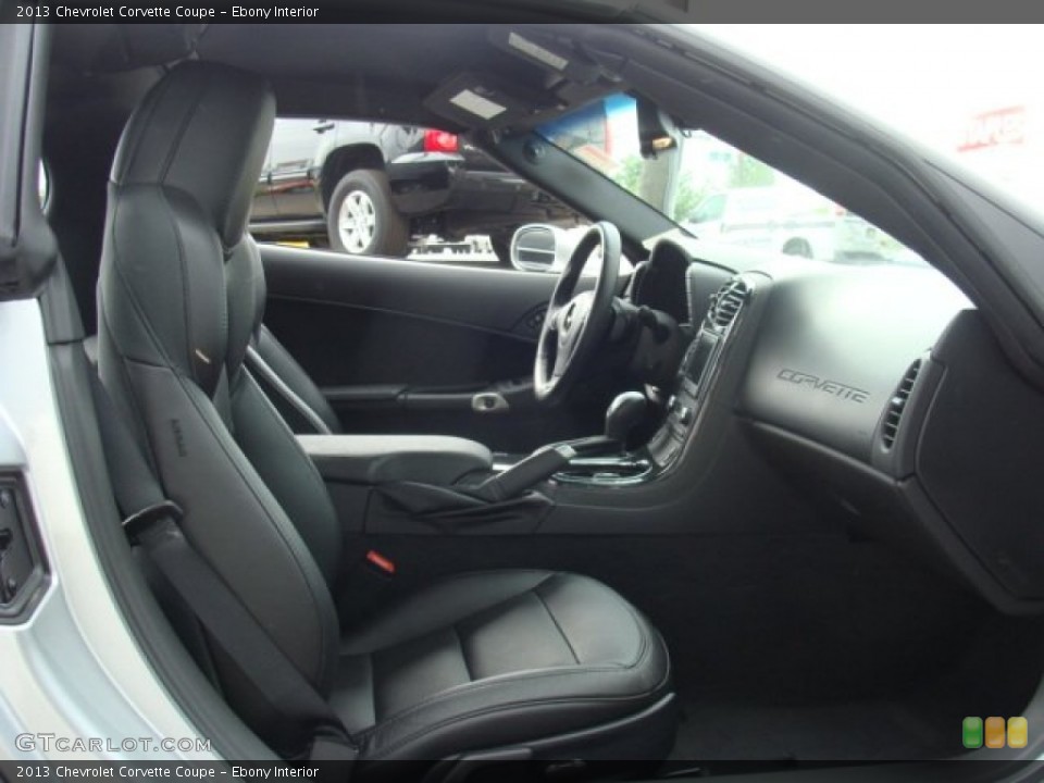 Ebony Interior Front Seat for the 2013 Chevrolet Corvette Coupe #81437634