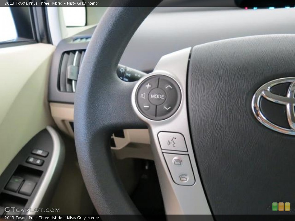 Misty Gray Interior Controls for the 2013 Toyota Prius Three Hybrid #81437979