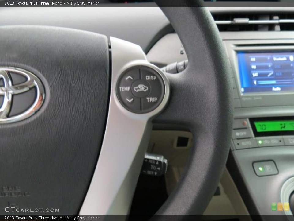 Misty Gray Interior Controls for the 2013 Toyota Prius Three Hybrid #81437997