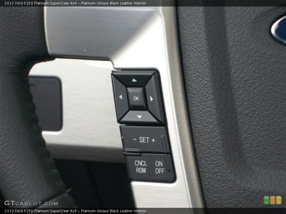 Platinum Unique Black Leather Interior Controls for the 2013 Ford F150 Platinum SuperCrew 4x4 #81438226