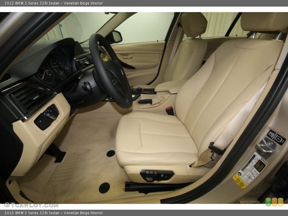 Venetian Beige Interior Front Seat for the 2013 BMW 3 Series 328i Sedan #81439365