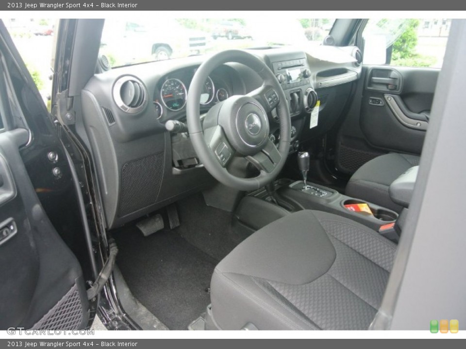 Black Interior Photo for the 2013 Jeep Wrangler Sport 4x4 #81439464