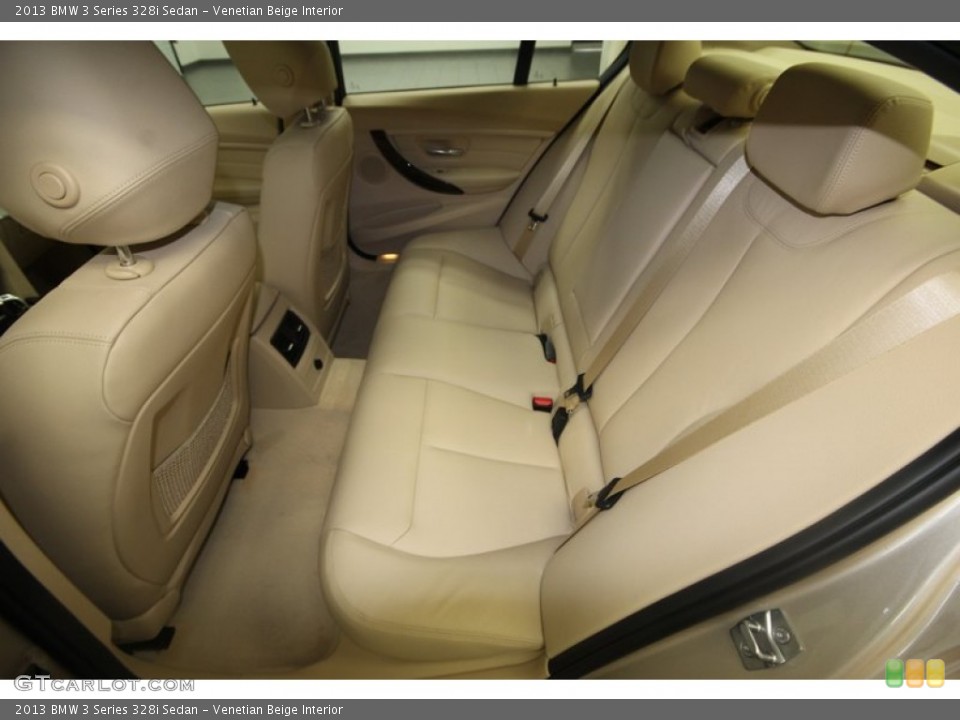 Venetian Beige Interior Rear Seat for the 2013 BMW 3 Series 328i Sedan #81439577