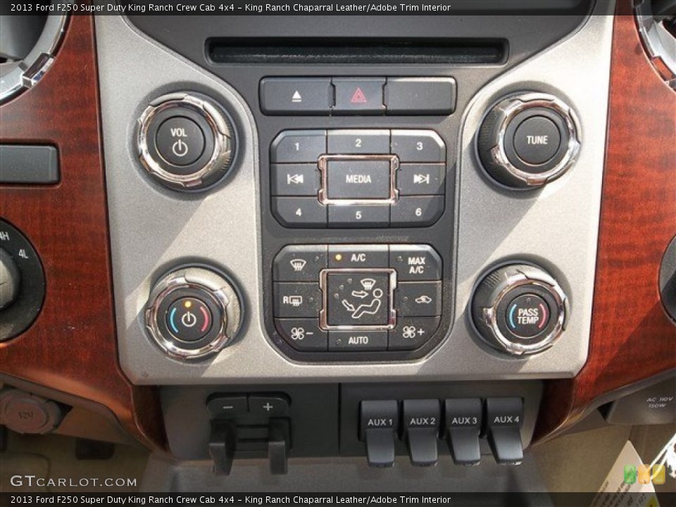 King Ranch Chaparral Leather/Adobe Trim Interior Controls for the 2013 Ford F250 Super Duty King Ranch Crew Cab 4x4 #81439650