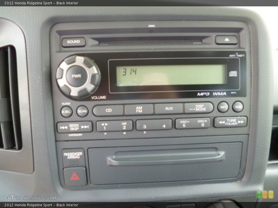 Black Interior Audio System for the 2012 Honda Ridgeline Sport #81439835