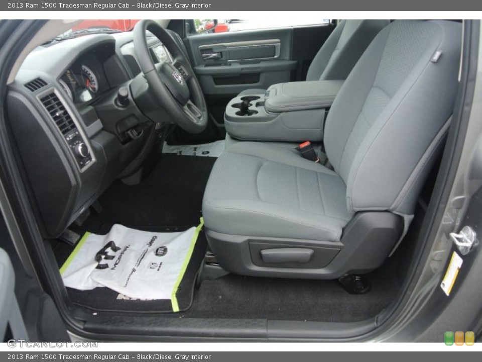 Black/Diesel Gray Interior Photo for the 2013 Ram 1500 Tradesman Regular Cab #81440166