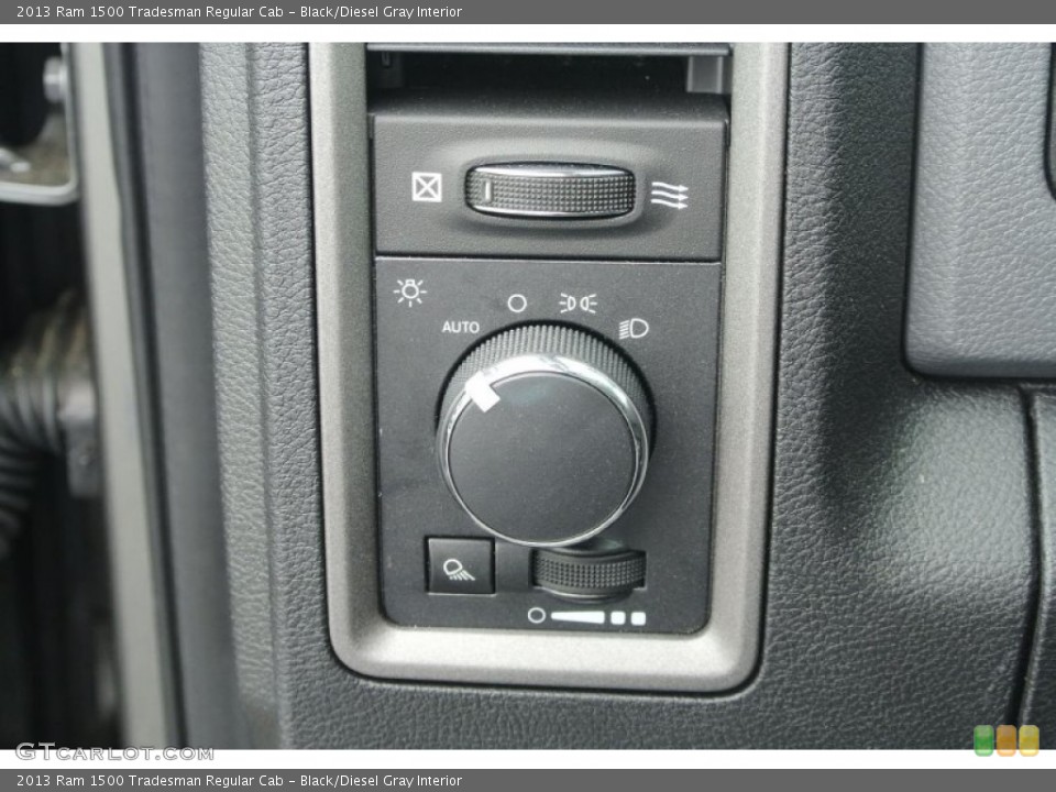Black/Diesel Gray Interior Controls for the 2013 Ram 1500 Tradesman Regular Cab #81440225