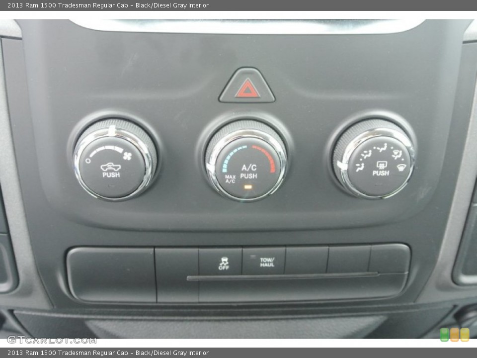 Black/Diesel Gray Interior Controls for the 2013 Ram 1500 Tradesman Regular Cab #81440268