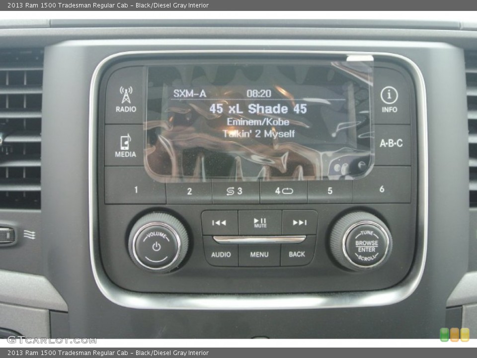 Black/Diesel Gray Interior Controls for the 2013 Ram 1500 Tradesman Regular Cab #81440291