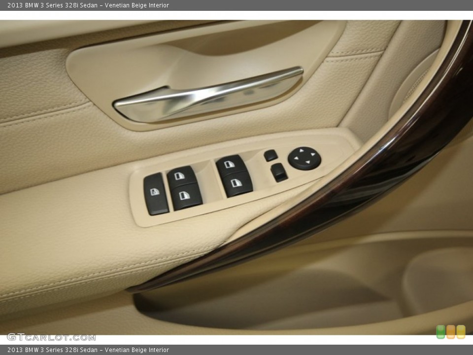 Venetian Beige Interior Controls for the 2013 BMW 3 Series 328i Sedan #81440347