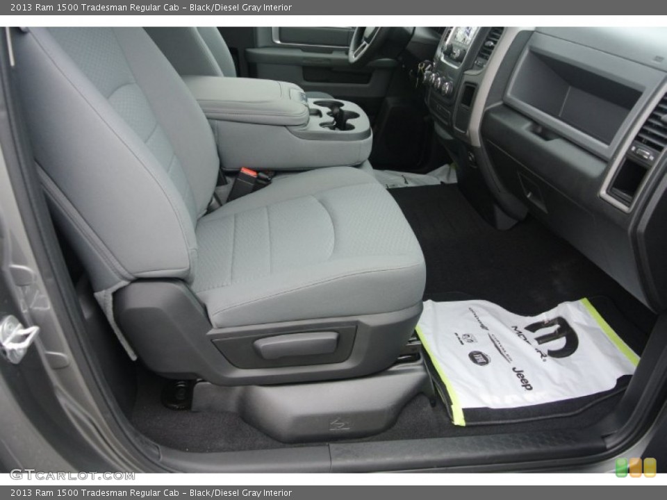 Black/Diesel Gray Interior Front Seat for the 2013 Ram 1500 Tradesman Regular Cab #81440370