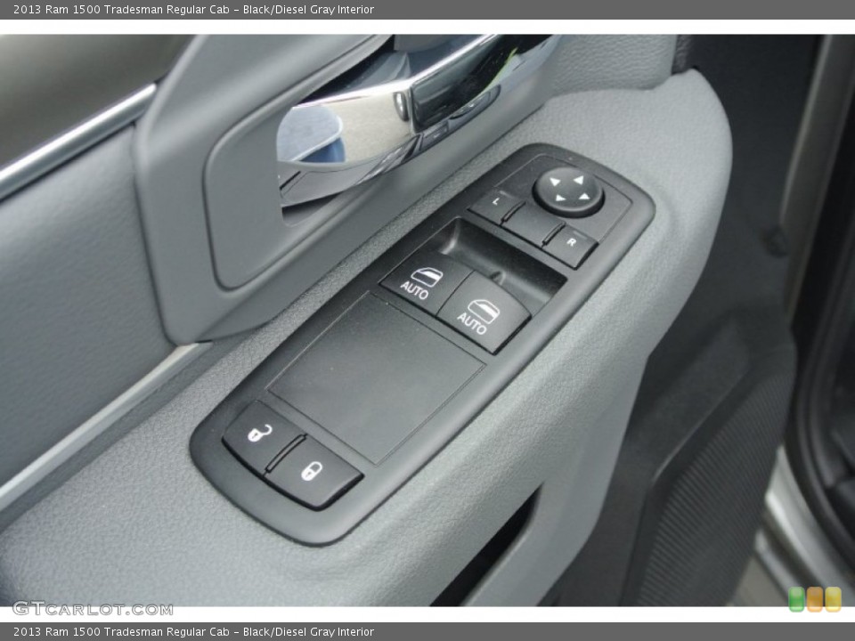 Black/Diesel Gray Interior Controls for the 2013 Ram 1500 Tradesman Regular Cab #81440460