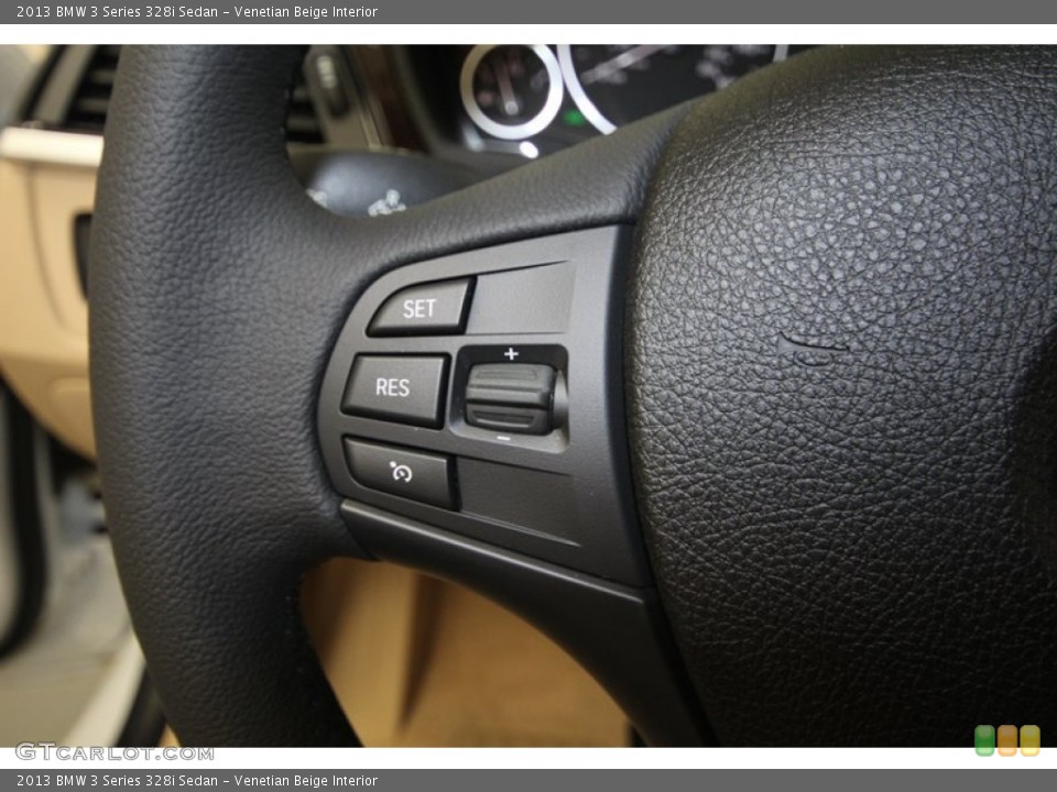 Venetian Beige Interior Controls for the 2013 BMW 3 Series 328i Sedan #81440559