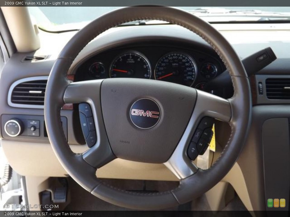 Light Tan Interior Steering Wheel for the 2009 GMC Yukon XL SLT #81442269