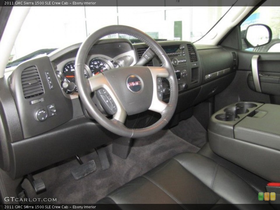 Ebony Interior Dashboard for the 2011 GMC Sierra 1500 SLE Crew Cab #81442546