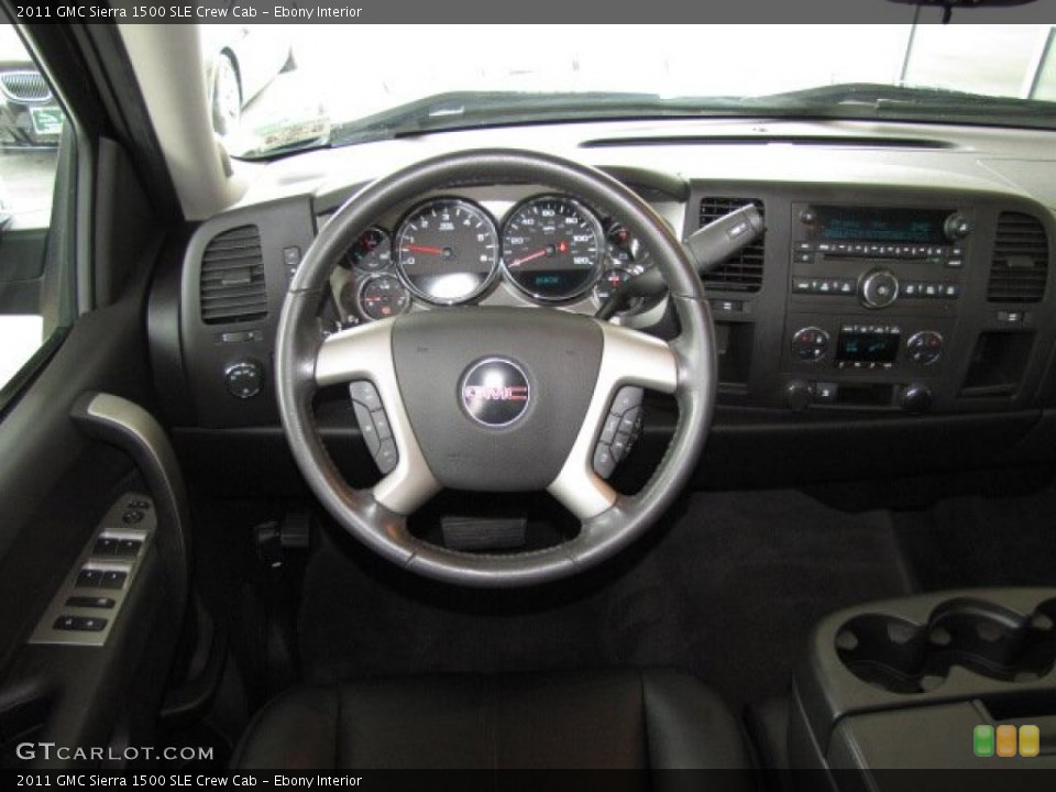 Ebony Interior Dashboard for the 2011 GMC Sierra 1500 SLE Crew Cab #81442570