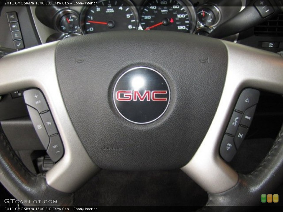 Ebony Interior Steering Wheel for the 2011 GMC Sierra 1500 SLE Crew Cab #81442590