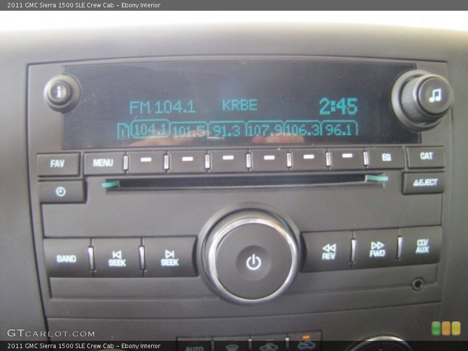 Ebony Interior Audio System for the 2011 GMC Sierra 1500 SLE Crew Cab #81442665
