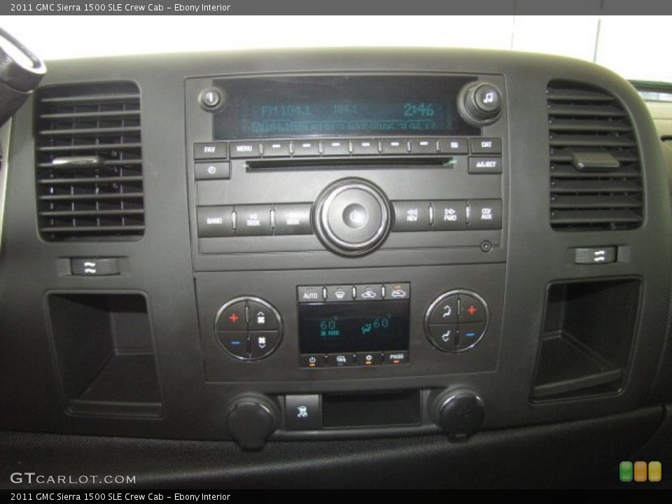 Ebony Interior Controls for the 2011 GMC Sierra 1500 SLE Crew Cab #81442702