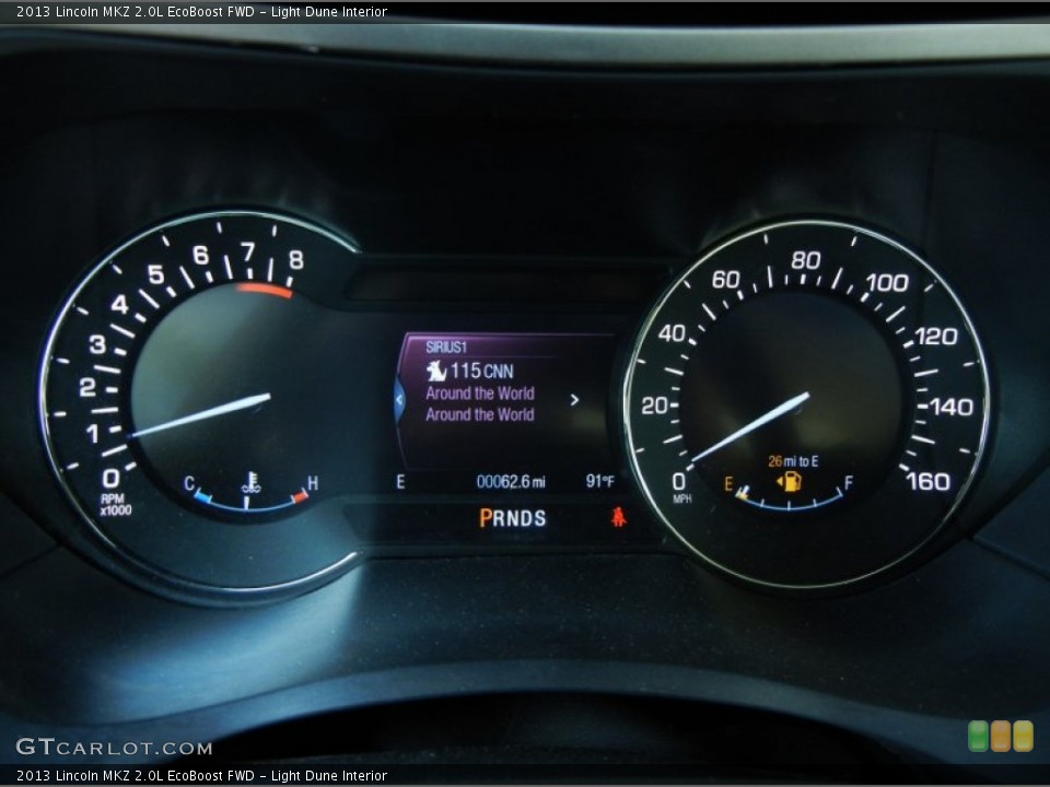 Light Dune Interior Gauges for the 2013 Lincoln MKZ 2.0L EcoBoost FWD #81442956