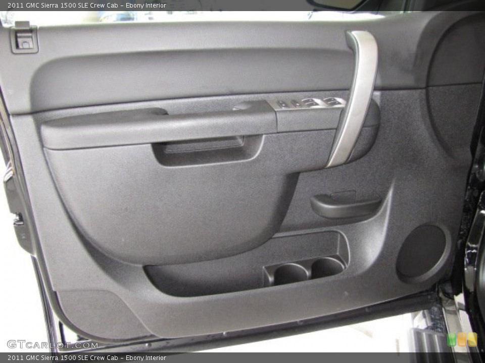 Ebony Interior Door Panel for the 2011 GMC Sierra 1500 SLE Crew Cab #81443091