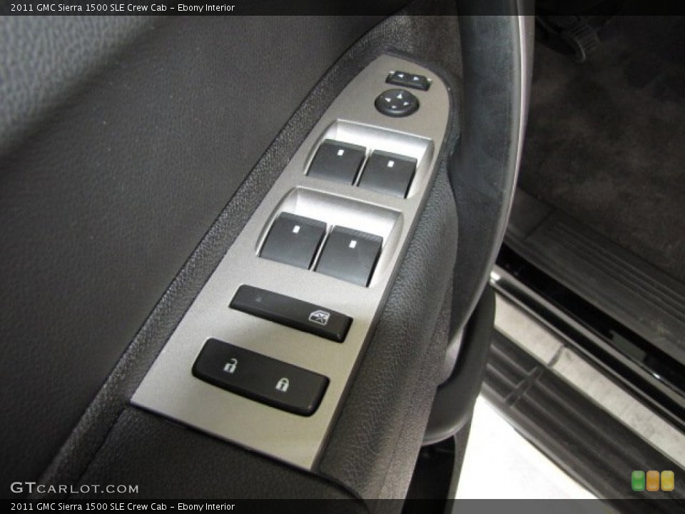 Ebony Interior Controls for the 2011 GMC Sierra 1500 SLE Crew Cab #81443115