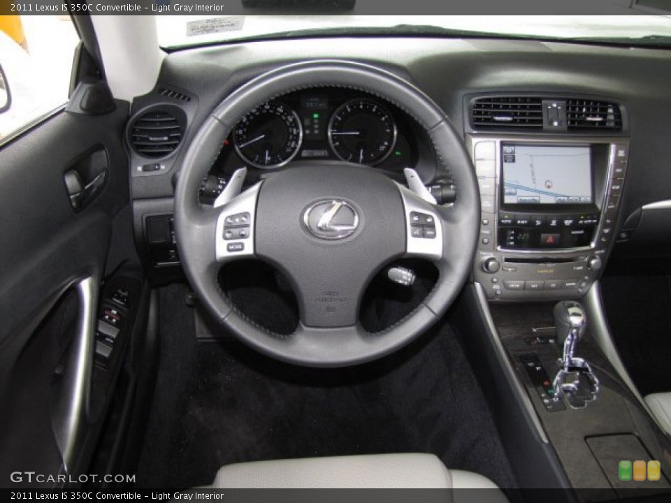 Light Gray Interior Steering Wheel for the 2011 Lexus IS 350C Convertible #81443820